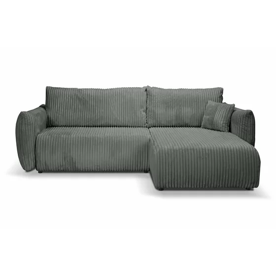 Coltar Extensibil Allora, 257x177x88, Stofa, Gri picture - 1