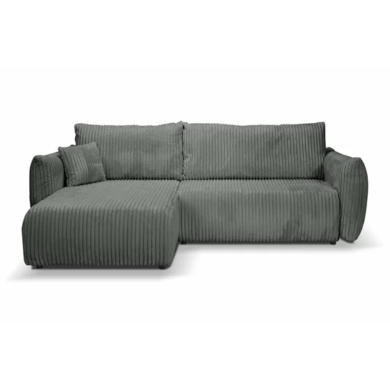 Coltar Extensibil Allora, 257x177x88, Stofa, Gri picture - 2