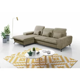 Coltar Extensibil Alta, 279x172x70-96 cm, Stofa, Beige