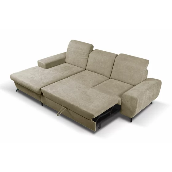 Coltar Extensibil Alta, 279x172x70-96 cm, Stofa, Beige picture - 5
