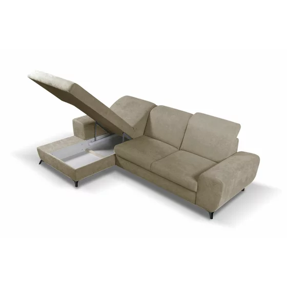 Coltar Extensibil Alta, 279x172x70-96 cm, Stofa, Beige picture - 6