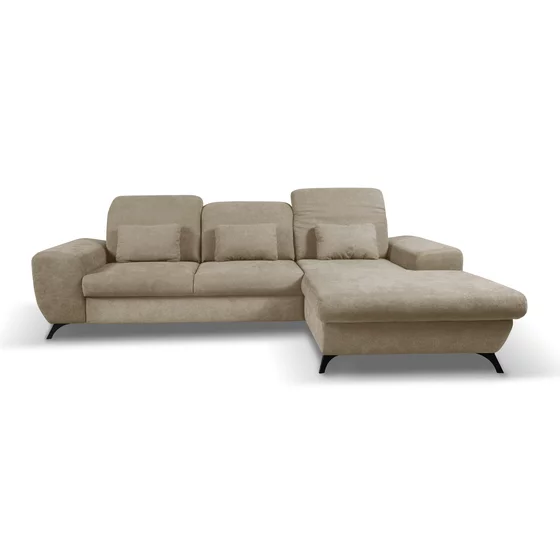 Coltar Extensibil Alta, 279x172x70-96 cm, Stofa, Beige picture - 2