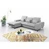 Coltar Extensibil Alta, 279x172x70-96 cm, Stofa, Gri Deschis picture - 2