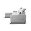 Coltar Extensibil Alta, 279x172x70-96 cm, Stofa, Gri Deschis picture - 3