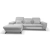Coltar Extensibil Alta, 279x172x70-96 cm, Stofa, Gri Deschis picture - 4