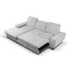 Coltar Extensibil Alta, 279x172x70-96 cm, Stofa, Gri Deschis picture - 5