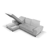 Coltar Extensibil Alta, 279x172x70-96 cm, Stofa, Gri Deschis picture - 6