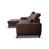 Coltar Extensibil Alta, 279x172x70-96 cm, Stofa, Maro picture - 3