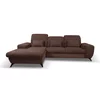 Coltar Extensibil Alta, 279x172x70-96 cm, Stofa, Maro picture - 2