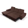 Coltar Extensibil Alta, 279x172x70-96 cm, Stofa, Maro picture - 4