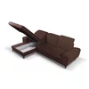 Coltar Extensibil Alta, 279x172x70-96 cm, Stofa, Maro picture - 5