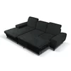 Coltar Extensibil Alta, 279x172x70-96 cm, Stofa, Negru picture - 5