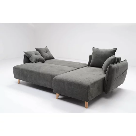 Coltar Extensibil Anstice, 245x148x91 cm, Stofa Gri picture - 2