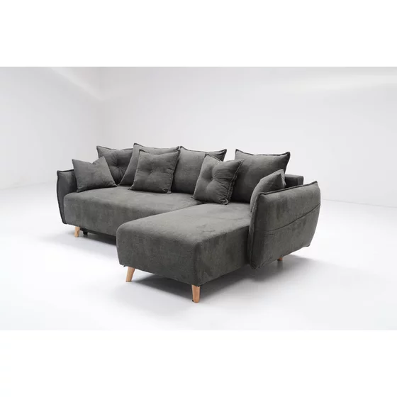 Coltar Extensibil Anstice, 245x148x91 cm, Stofa Gri picture - 3