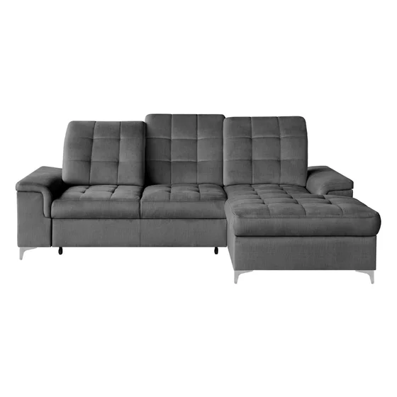 Coltar Extensibil Ariado, 254x187x94-110 cm, Stofa - Gri picture - 2