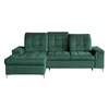 Coltar Extensibil Ariado, 254x187x94-110 cm, Stofa - Verde picture - 1