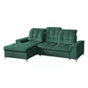 Coltar Extensibil Ariado, 254x187x94-110 cm, Stofa - Verde picture - 2