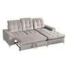Coltar Extensibil Ariado, 254x187x94-110 cm, Stofa - Beige picture - 2