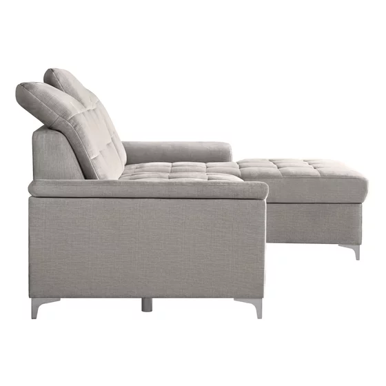 Coltar Extensibil Ariado, 254x187x94-110 cm, Stofa - Beige picture - 4