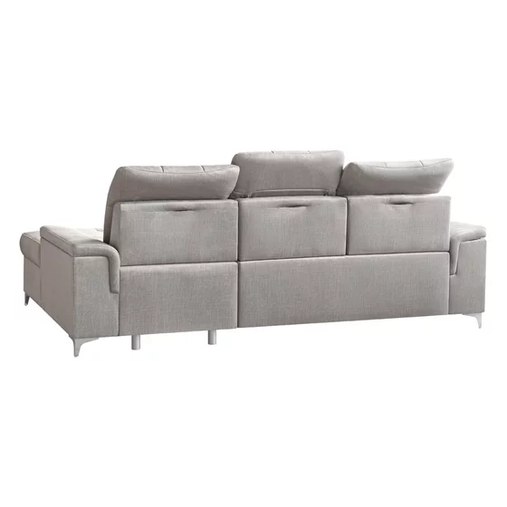 Coltar Extensibil Ariado, 254x187x94-110 cm, Stofa - Beige picture - 6