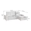 Coltar Extensibil Ariado, 254x187x94-110 cm, Stofa - Beige picture - 7
