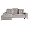 Coltar Extensibil Ariado, 254x187x94-110 cm, Stofa - Beige picture - 1