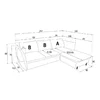 Coltar Extensibil Ballo PR1, 262x189x86 cm, Gri Antracit picture - 6