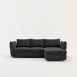 Coltar Extensibil Ballo PR1, 262x189x86 cm, Stofa Antracit