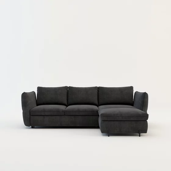 Coltar Extensibil Ballo PR1, 262x189x86 cm, Stofa Antracit picture - 1