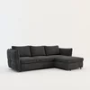 Coltar Extensibil Ballo PR1, 262x189x86 cm, Stofa Antracit picture - 2