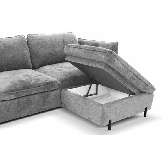 Coltar Extensibil Ballo PR1, 262x189x86 cm, Stofa, Gri picture - 4