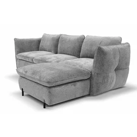 Coltar Extensibil Ballo PR1, 262x189x86 cm, Stofa, Gri