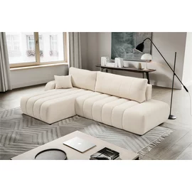 Coltar Extensibil Ballo, 276x176x88 cm, Stofa, Crem