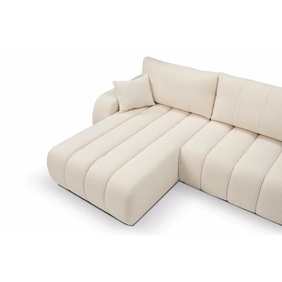 Coltar Extensibil Ballo, 276x176x88 cm, Stofa, Crem picture - 3