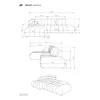 Coltar Extensibil Ballo, 276x176x88 cm, Stofa, Crem picture - 8