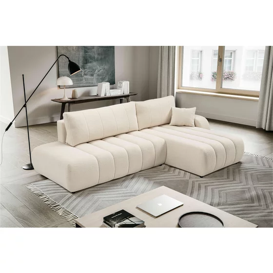 Coltar Extensibil Ballo, 276x176x88 cm, Stofa, Crem picture - 12