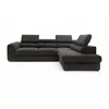 Coltar Extensibil Bluvel II,  285x202x78-99 h cm, Stofa, Negru picture - 2