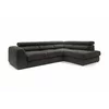 Coltar Extensibil Bluvel II,  285x202x78-99 h cm, Stofa, Negru picture - 5