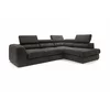 Coltar Extensibil Bluvel II,  285x202x78-99 h cm, Stofa, Negru picture - 6