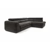 Coltar Extensibil Bluvel II,  285x202x78-99 h cm, Stofa, Negru picture - 11