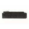 Coltar Extensibil Bluvel II,  285x202x78-99 h cm, Stofa, Negru picture - 13