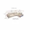Coltar Extensibil Bologna, 314x211x72/85 cm, Stofa Soro 21, Cream picture - 2