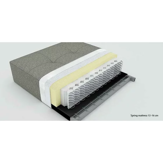 Coltar Extensibil Cansas L, 260x168x100 cm, Stofa Bej picture - 6