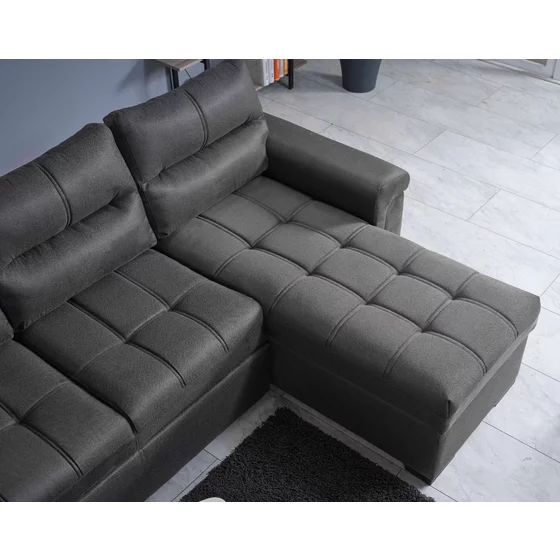 Coltar Extensibil Cansas L, 260x168x100 cm, Stofa Gri picture - 5