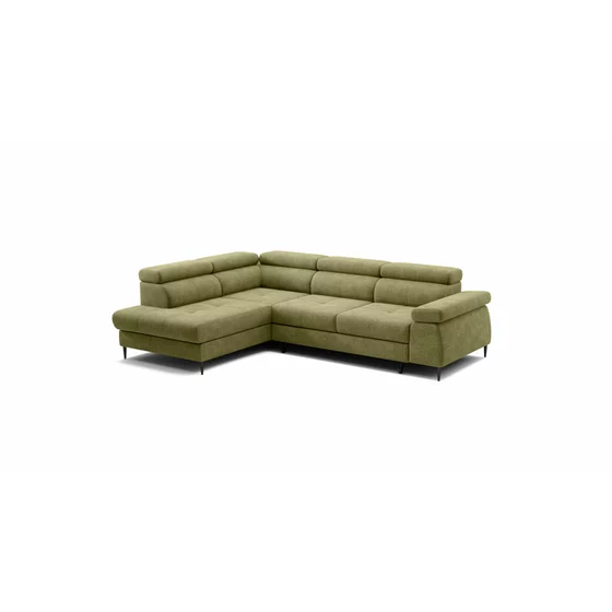 Coltar Extensibil Cordoba II, 275x203x76-90 cm, Stofa, Verde picture - 3