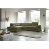 Coltar Extensibil Cordoba II, 275x203x76-90 cm, Stofa, Verde picture - 1
