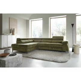 Coltar Extensibil Cordoba II, 275x203x76-90 cm, Stofa, Verde