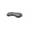 Coltar Extensibil Cordoba III,Forma U, 346x203x76-90 cm, Stofa, Gri-Verzui picture - 3