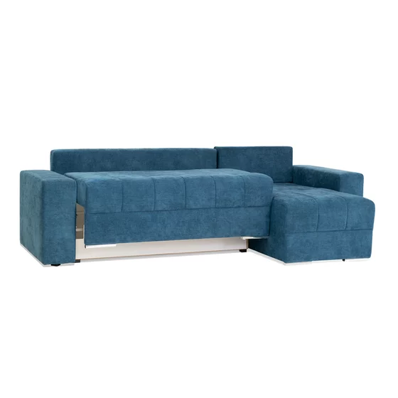 Coltar Extensibil Costa, 252x140x92 cm, Stofa Rosario 460, Albastru picture - 2