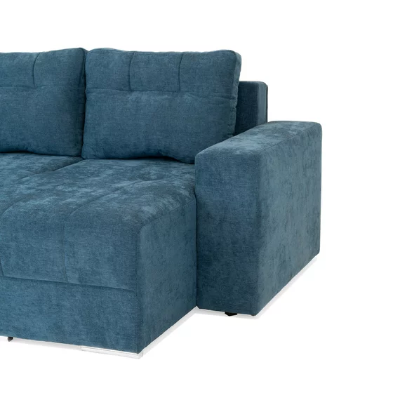 Coltar Extensibil Costa, 252x140x92 cm, Stofa Rosario 460, Albastru picture - 4